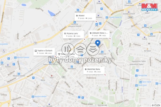 Pronájem, Obchodní objekt, Teplice