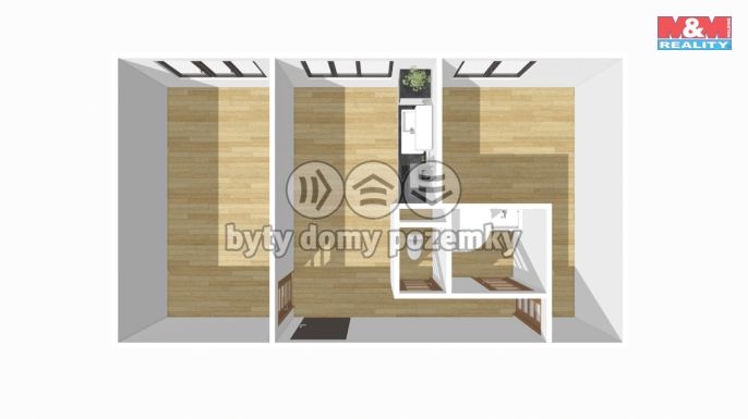 Pronájem, Byt 3+kk, Milevsko