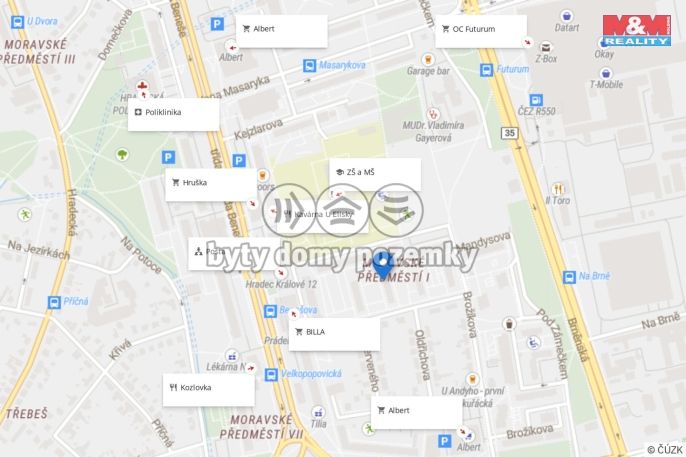 Prodej, Byt 2+1, Hradec Králové