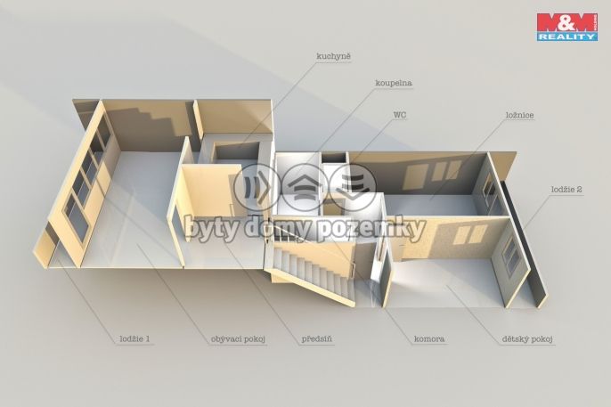 Prodej, Byt 3+1, Chomutov