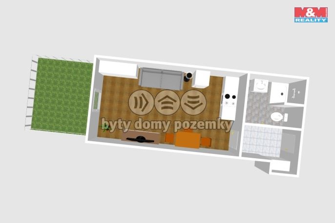 Pronájem, Byt 1+kk, Světlá nad Sázavou