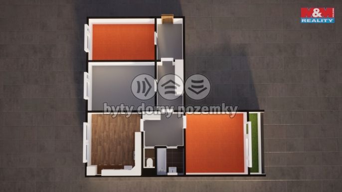 Pronájem, Byt 3+1, Hodkovice nad Mohelkou