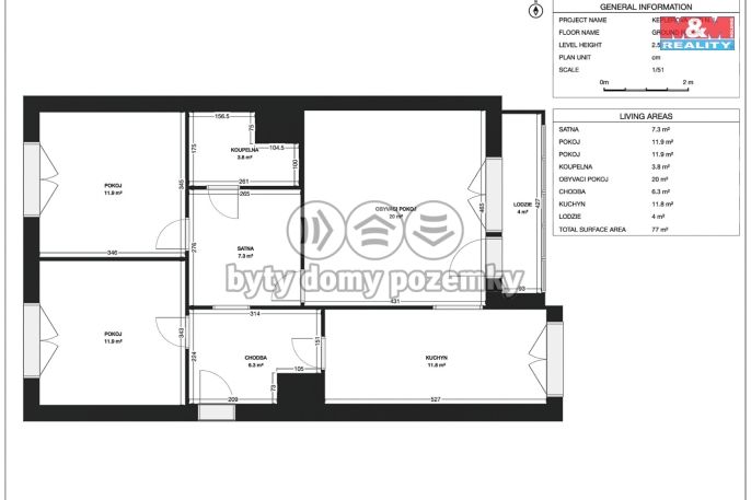 Prodej, Byt 3+1, Ústí nad Labem