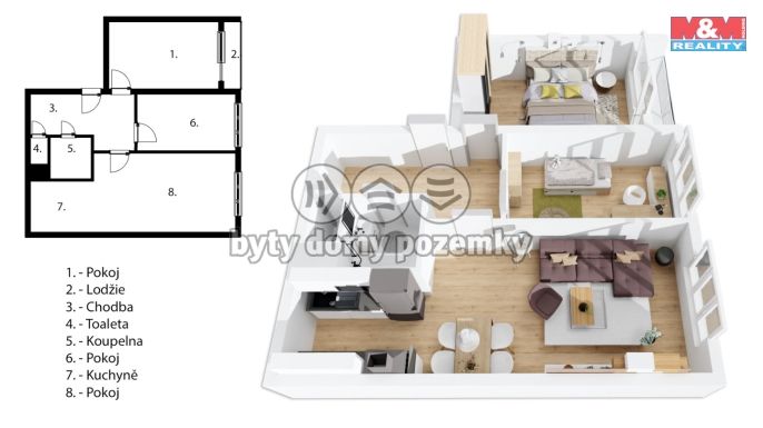 Prodej, Byt 3+kk, Praha