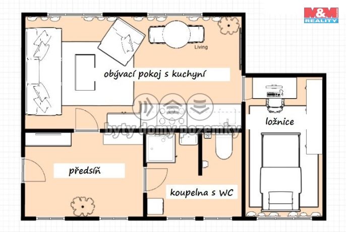 Prodej, Byt 2+kk, Litvínov