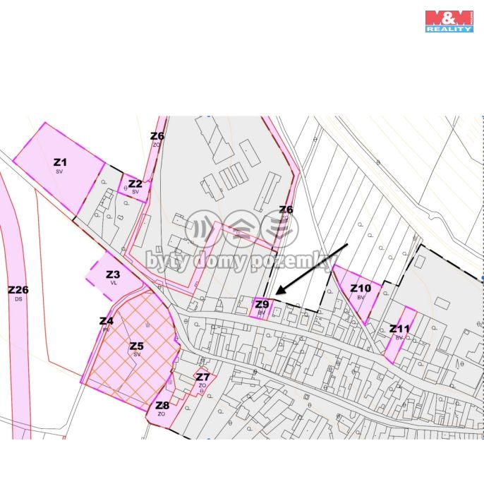 Prodej, Pozemek k bydlení, Vrutice