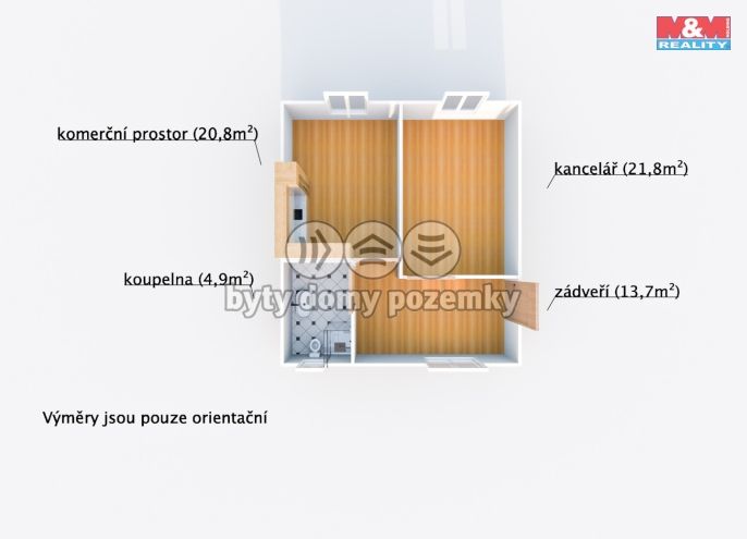 Pronájem, Kancelářský prostor, Dobřany
