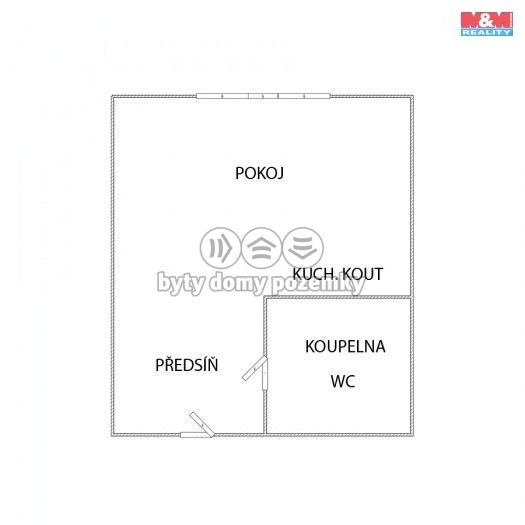 Prodej, Byt 1+kk, Kadaň