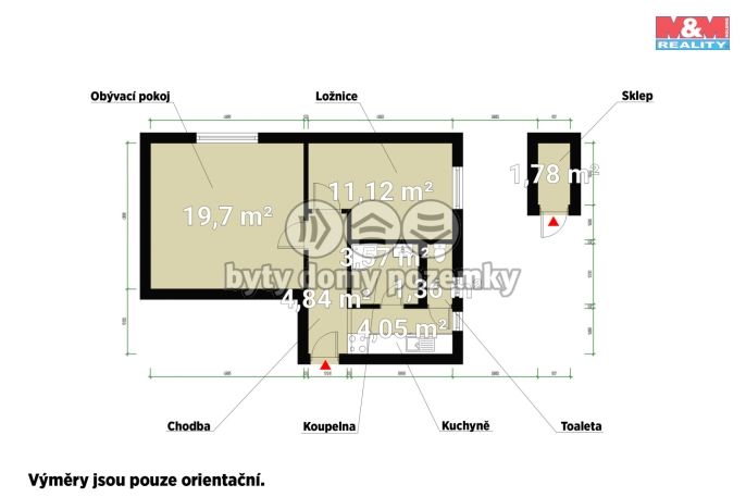 Pronájem, Byt 2+kk, Litvínov