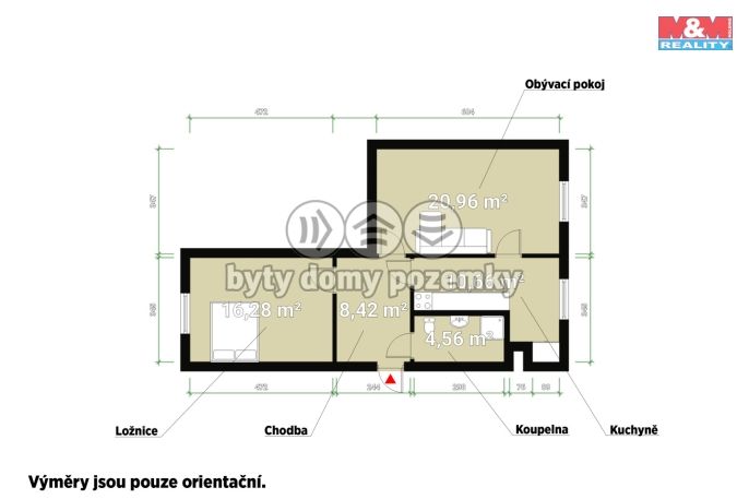 Prodej, Byt 2+1, Rokycany