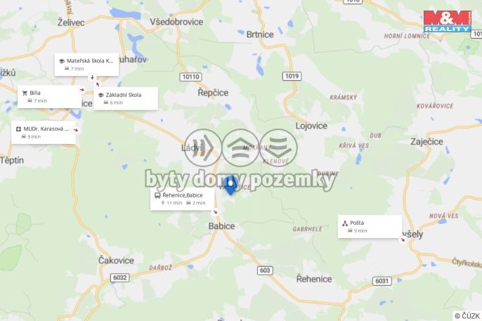 Prodej, Pozemek k bydlení, Řehenice