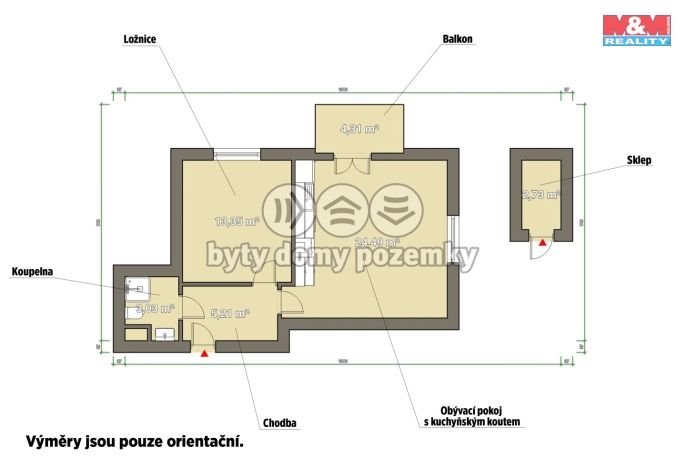 Pronájem, Byt 2+kk, Plzeň
