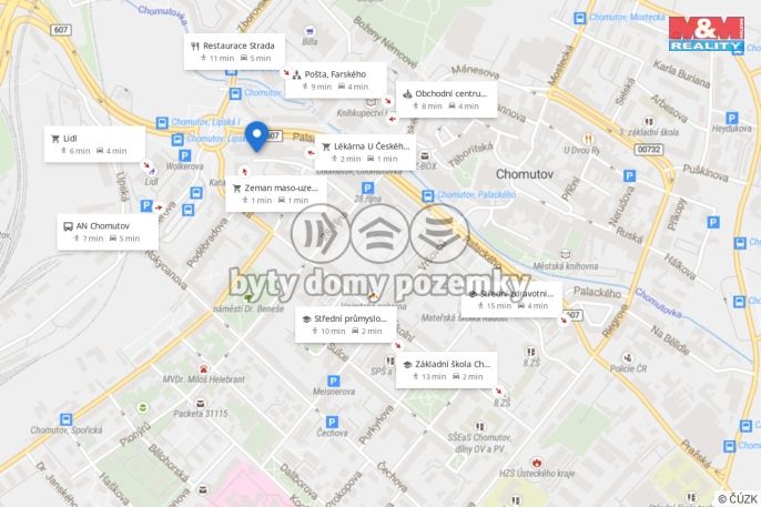 Pronájem, Byt 2+1, Chomutov
