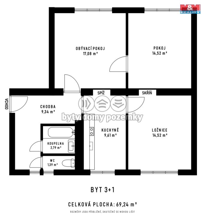 Prodej, Byt 3+1, Ostrava