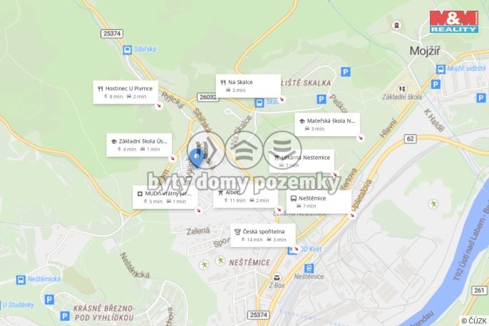 Pronájem, Byt 1+1, Ústí nad Labem