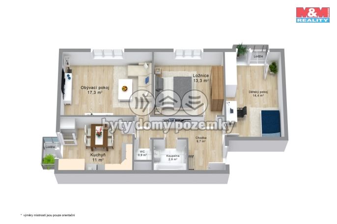 Prodej, Byt 3+1, Ostrov