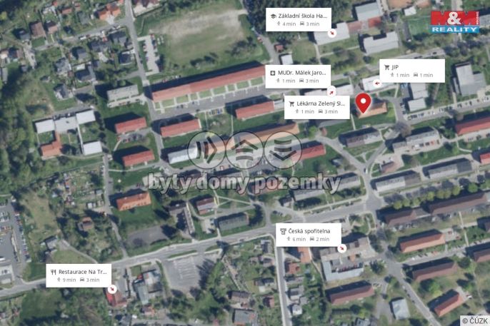 Prodej, Byt 1+1, Habartov