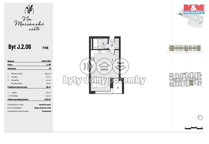 Pronájem, Byt 1+kk, Brandýs nad Labem-Stará Boleslav