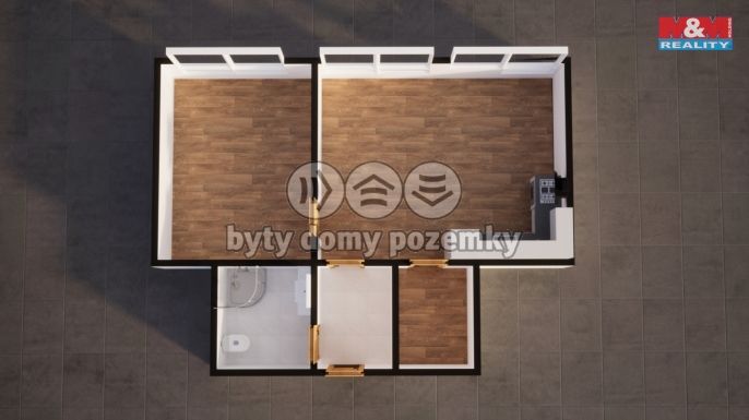 Pronájem, Byt 2+kk, Jablonné v Podještědí