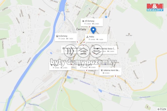 Prodej, Byt 3+1, Čerčany