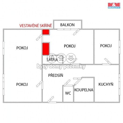 Prodej, Byt 4+1, Nepomyšl
