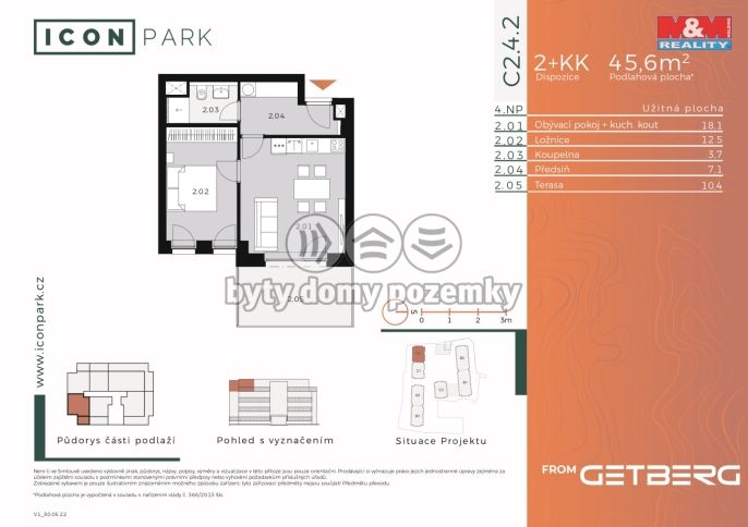 Pronájem, Byt 2+kk, Kladno