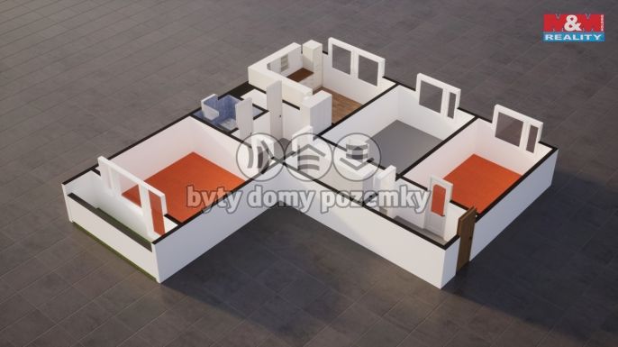 Pronájem, Byt 3+1, Hodkovice nad Mohelkou