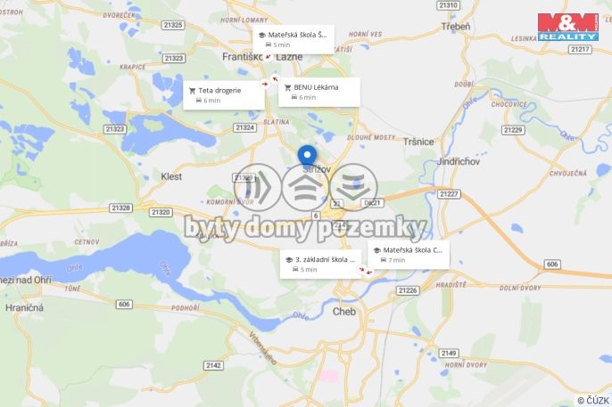 Prodej, Byt 1+1, Cheb