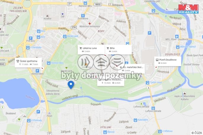 Pronájem, Byt 2+kk, Plzeň