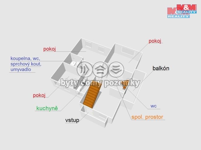 Pronájem, Byt 1+kk, Pardubice