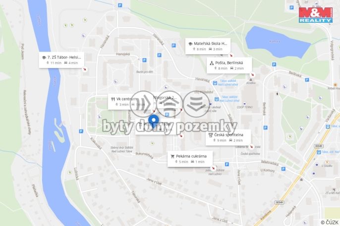 Pronájem, Byt 2+kk, Tábor