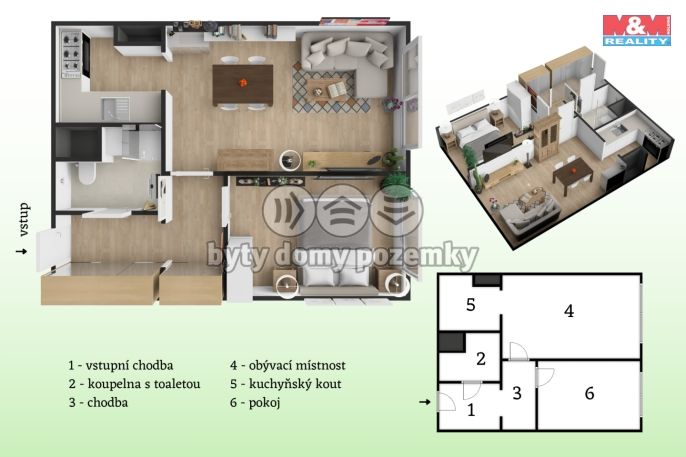 Prodej, Byt 2+kk, Praha