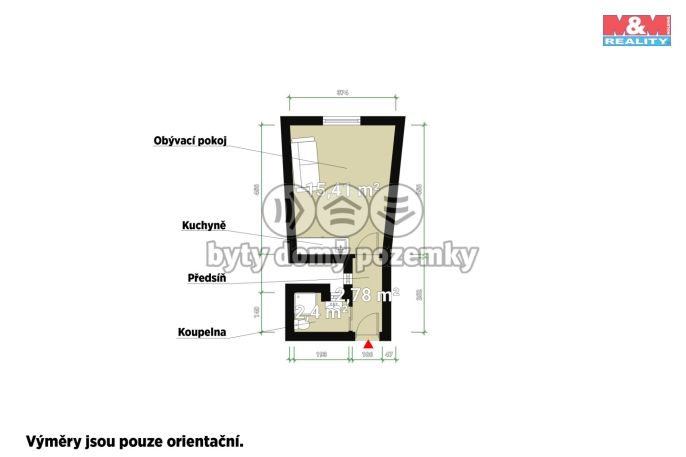 Pronájem, Byt 1+kk, Plzeň