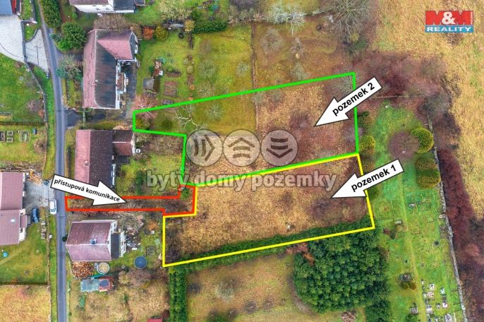 Prodej, Pozemek k bydlení, Huntířov