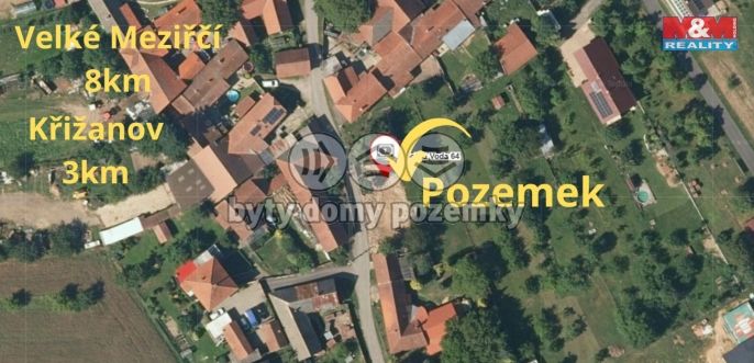 Prodej, Pozemek k bydlení, Dobrá Voda