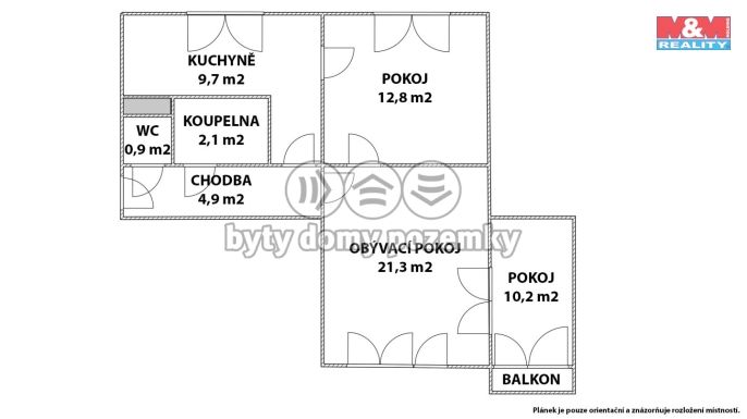 Prodej, Byt 3+1, Adamov