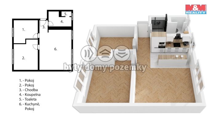 Prodej, Byt 3+kk, Ostrava