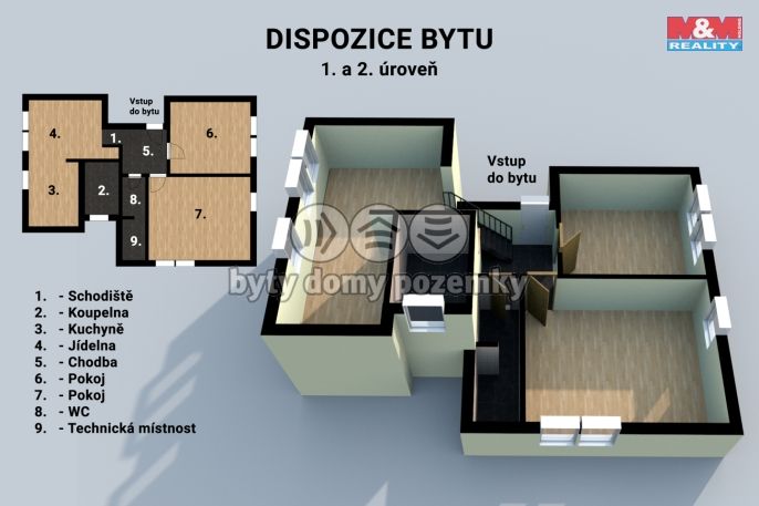 Prodej, Byt 3+1, Zlín