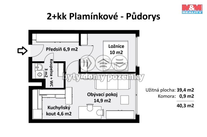 Prodej, Byt 2+kk, Praha