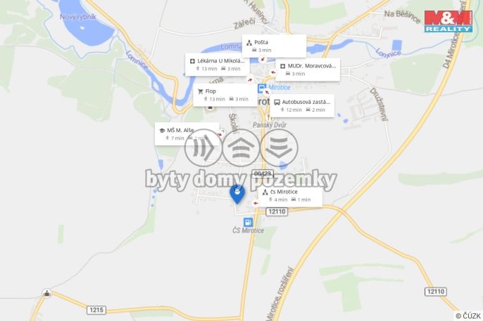 Pronájem, Byt 3+kk, Mirotice