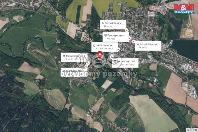 Pronájem, Byt 1+1, Kostelec nad Orlicí