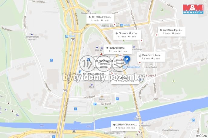 Pronájem, Byt 2+kk, Plzeň