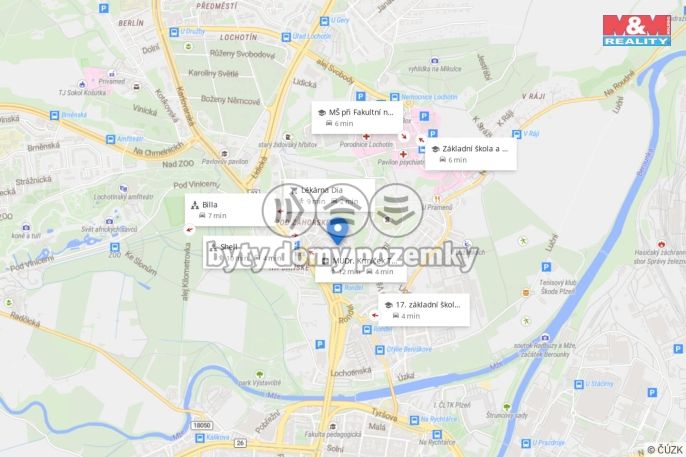 Pronájem, Byt 2+kk, Plzeň