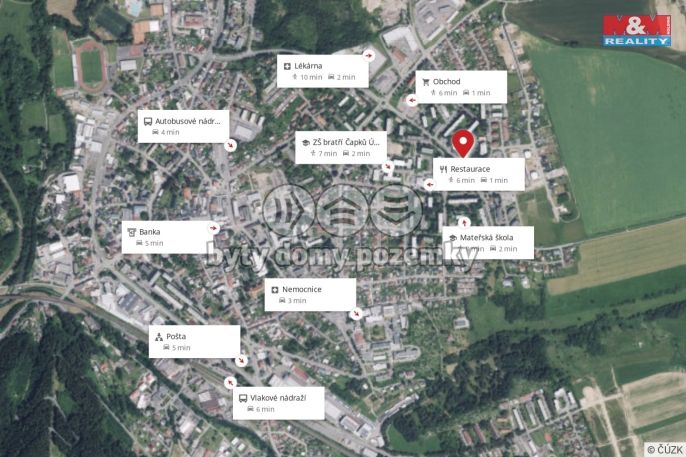 Pronájem, Byt 2+1, Ústí nad Orlicí