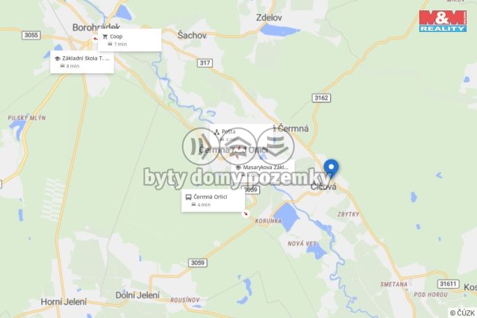 Prodej, Pozemek k bydlení, Čermná nad Orlicí