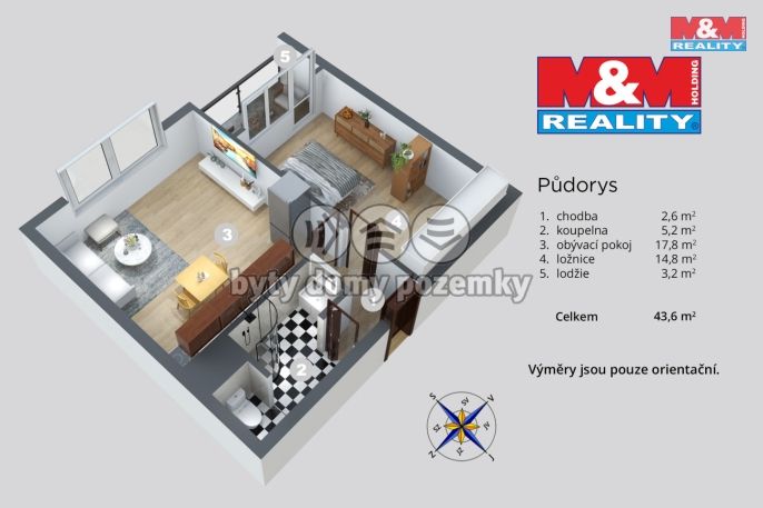 Prodej, Byt 2+kk, Rumburk