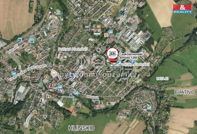 Pronájem, Byt 1+1, Hlinsko