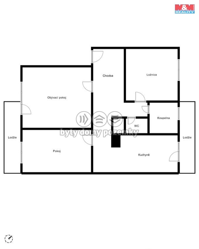 Prodej, Byt 3+1, Milotice