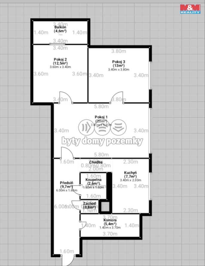 Prodej, Byt 3+1, Opava