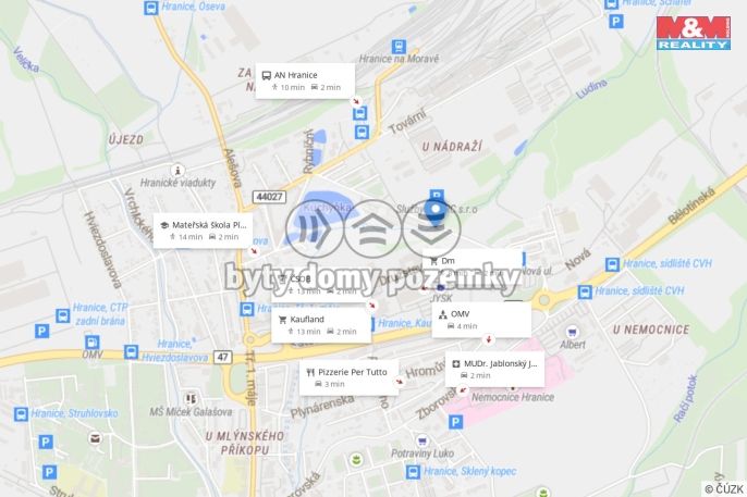 Prodej, Byt 3+1, Hranice